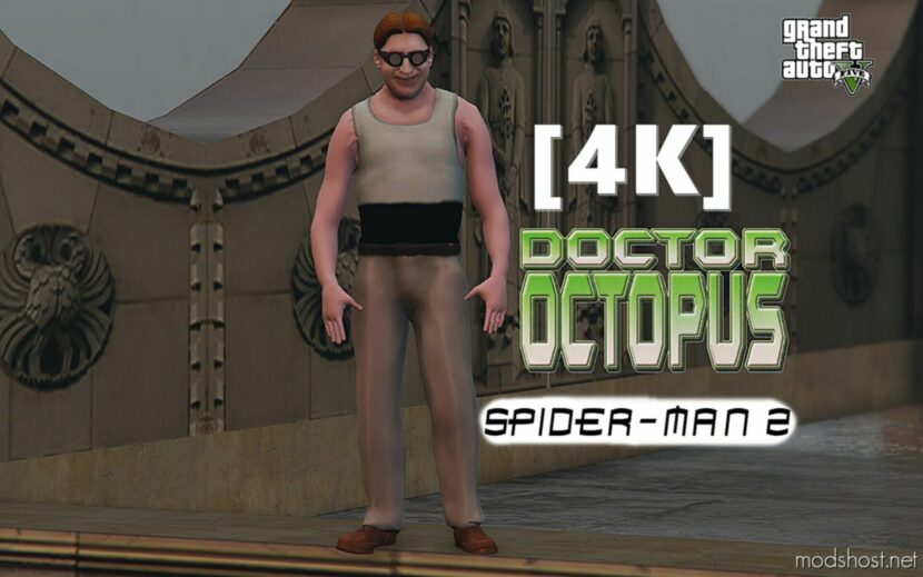 GTA 5 Player Mod: Spiderman 2-DR Octapus 4K Add-On PED (Featured)