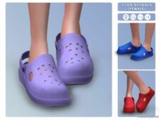Clog Sandals [Female] for Sims 4