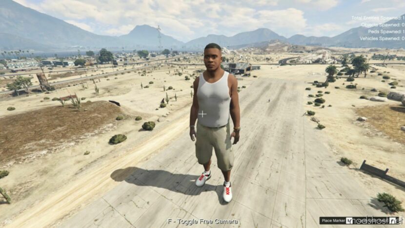 GTA 5 Player Mod: Giant Franklin Add-On PED (Featured)