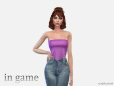 TIE Back Scarf TOP for Sims 4