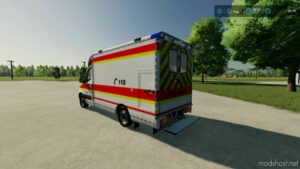 FS22 Mercedes-Benz Vehicle Mod: Mercedes Benz Sprinter Strobel Ambulance V1.0.0.1 (Image #10)