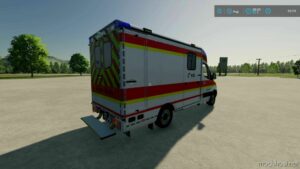 FS22 Mercedes-Benz Vehicle Mod: Mercedes Benz Sprinter Strobel Ambulance V1.0.0.1 (Image #12)