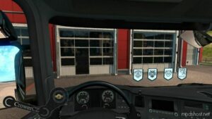 ETS2 Scania Interior Mod: Pennants Pack (Image #2)
