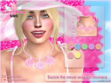 Barbie the movie seashell necklace for Sims 4