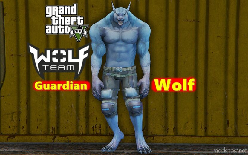 GTA 5 Player Mod: Wolfteam | Guardian Wolf Add-On PED / Fivem (Featured)