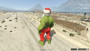 GTA 5 Player Mod: Santa Hulk Claus Add-On PED (Image #2)