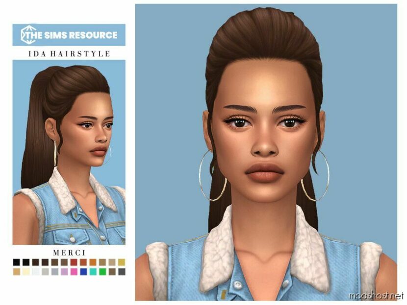 IDA Hairstyle for Sims 4