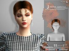 Johanna Hairstyle for Sims 4