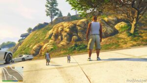 GTA 5 Player Mod: Small Franklin Add-On PED V1.1 (Image #3)