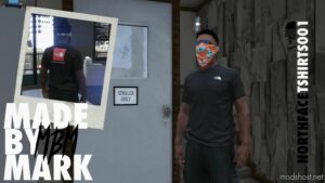 GTA 5 Player Mod: MBM – North Face Tshirt Pack (MP Male) 20 Textures (Image #2)