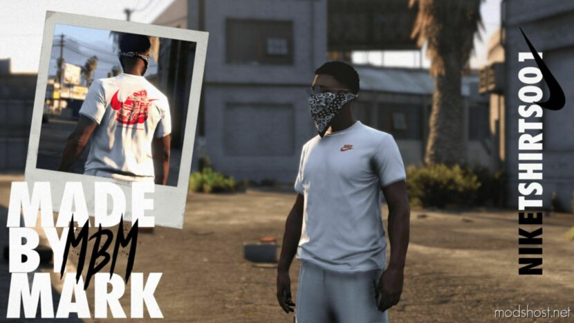 GTA 5 Player Mod: MBM – Nike Tshirt Pack (MP Male) 20 Textures (Featured)