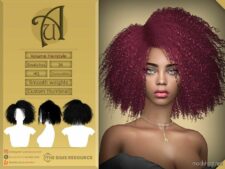 Volume – Curly Hairstyle for Sims 4