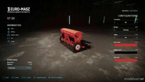 FS22 Seeder Mod: Euro Masz ST 30 (Image #3)