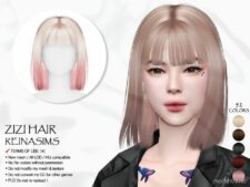 83 Zizi Hair for Sims 4