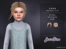 Luna (Child Hairstyle) for Sims 4