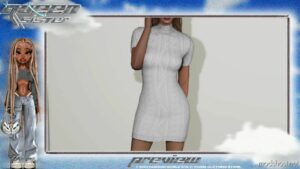Knit Dress For MP Female Vanilla Body for Grand Theft Auto V