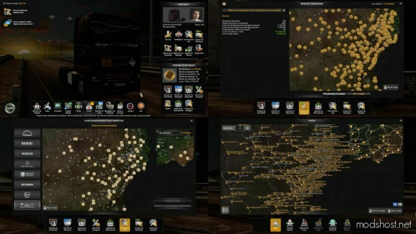 Profile Map EAA By Clube Rotas, Restanho With Mods [1.48] for Euro Truck Simulator 2