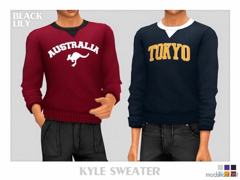 Kyle Sweater for Sims 4
