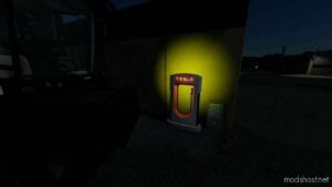 FS22 Tesla Placeable Mod: Super Fast Charging Station (Image #3)