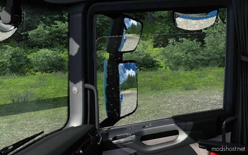 Enhanced Rain Droplets And Better Tires Water Spray for Euro Truck Simulator 2