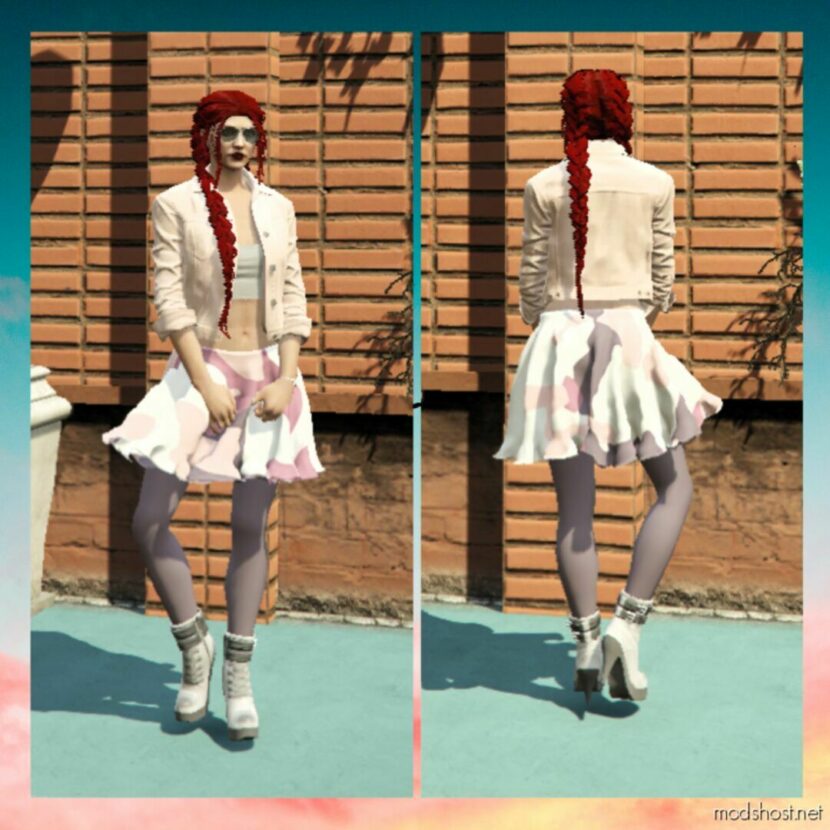 GTA 5 Player Mod: Skirt “Ellie” For MP Female (Featured)