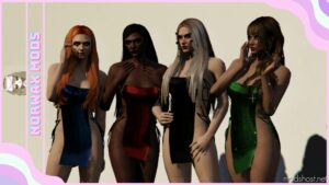 GTA 5 Player Mod: Drawstring Mini Dress For MP Female (Image #3)