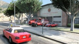 Lsfd/Lscfd Fire Station 7 Exterior Rework [SP / Fivem Ready ] Well Optimized V1.1 for Grand Theft Auto V