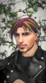Rainbow Highlights Hair MP Male for Grand Theft Auto V