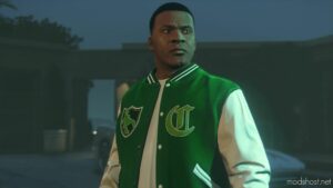 GTA 5 Player Mod: Artwork Anniversary Franklin’s Varsity Jacket Replace (Image #2)