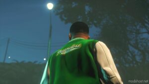 GTA 5 Player Mod: Artwork Anniversary Franklin’s Varsity Jacket Replace (Image #3)