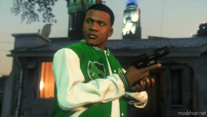 GTA 5 Player Mod: Artwork Anniversary Franklin’s Varsity Jacket Replace (Image #5)