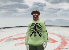 Fluffy Sweater «Bones» For MP Male & Female for Grand Theft Auto V