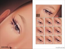 Maxis Match 2D Eyelashes N47 for Sims 4