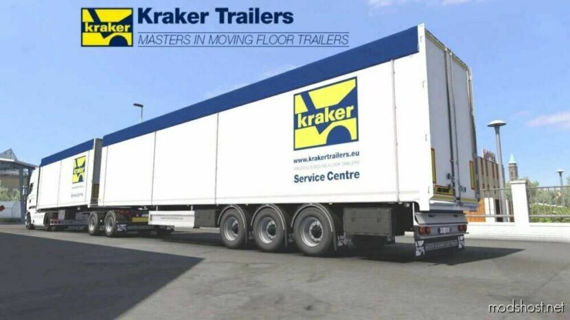 Kraker Walkingfloor Trailer V2.3 [1.48] for Euro Truck Simulator 2