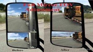 Mirror FOV Enhancment [1.48] for American Truck Simulator