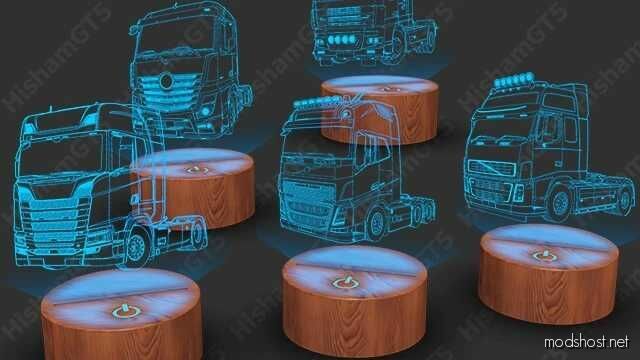 Hologram Truck Interior Light Addon for Euro Truck Simulator 2