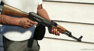 GTA 5 Weapon Mod: AK-47 From COD Cold WAR Animated V2.0 (Image #3)