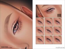 Maxis Match 2D Eyelashes N50 for Sims 4