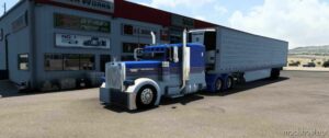 ATS Peterbilt Mod: 389 Pinga White And Blue Skin 1.48 (Image #2)