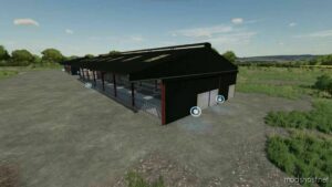 FS22 Placeable Mod: Slatted COW Shed V1.3 (Featured)