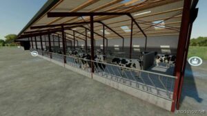 FS22 Placeable Mod: Slatted COW Shed V1.3 (Image #2)