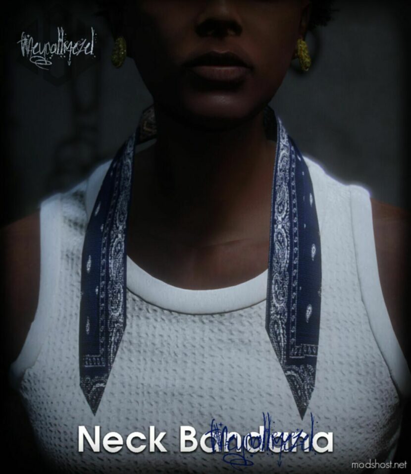 GTA 5 Player Mod: Neck Bandana For MP Male V1.1 (Featured)