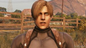 GTA 5 Player Mod: Leon S. Kennedy – Resident Evil 4 HD Version With Tactic Outfit + Classic Jacket – Add-On PED Replace (Image #4)