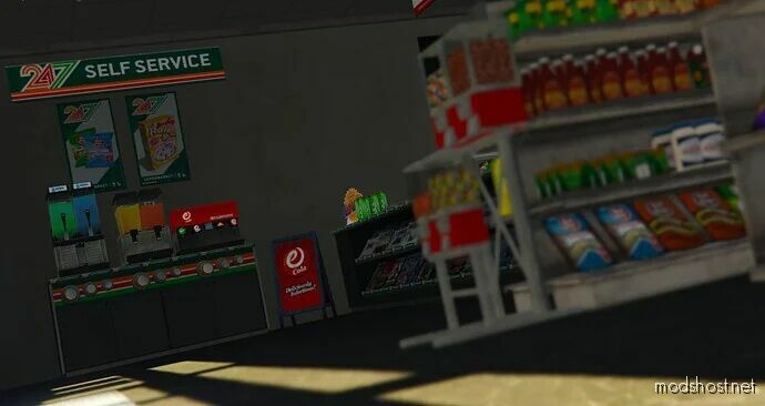 Redesigned 24/7 Shops for Grand Theft Auto V