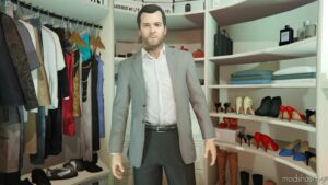 GTA 5 Player Mod: Michael’s Alternative Suit Jacket Textures Replace V1.1 (Image #2)