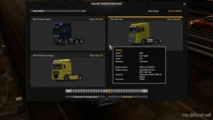 ETS2 Part Mod: Extra MAX Fuel Tank Capacity For ALL Trucks 1.48 (Image #3)