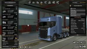 ETS2 Engines Part Mod: Engine + Transmission Pack V148 (Engine 5000HP + Gearbox 22 Shifter) (Image #2)