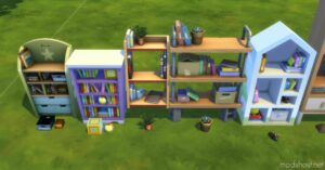 Sims 4 Object Mod: Clutter Freed From Bookcases (Image #2)