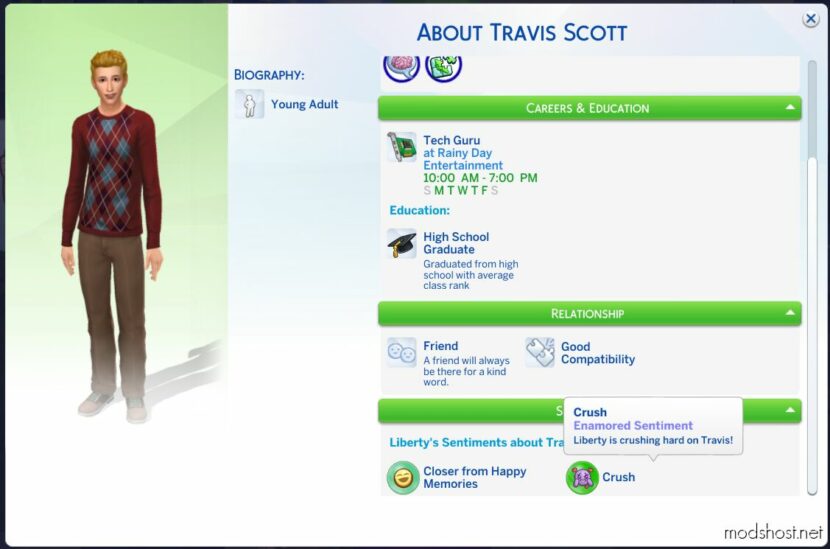 Adults Get Crushes FIX for Sims 4
