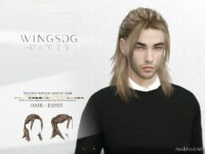 Wings ES0905 Braided Medium Length Hair for Sims 4